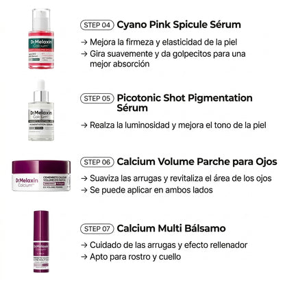 Set de Rutina Facial Iluminadora 7 Pasos – Luminosidad, Suavidad y Efecto Glass Skin